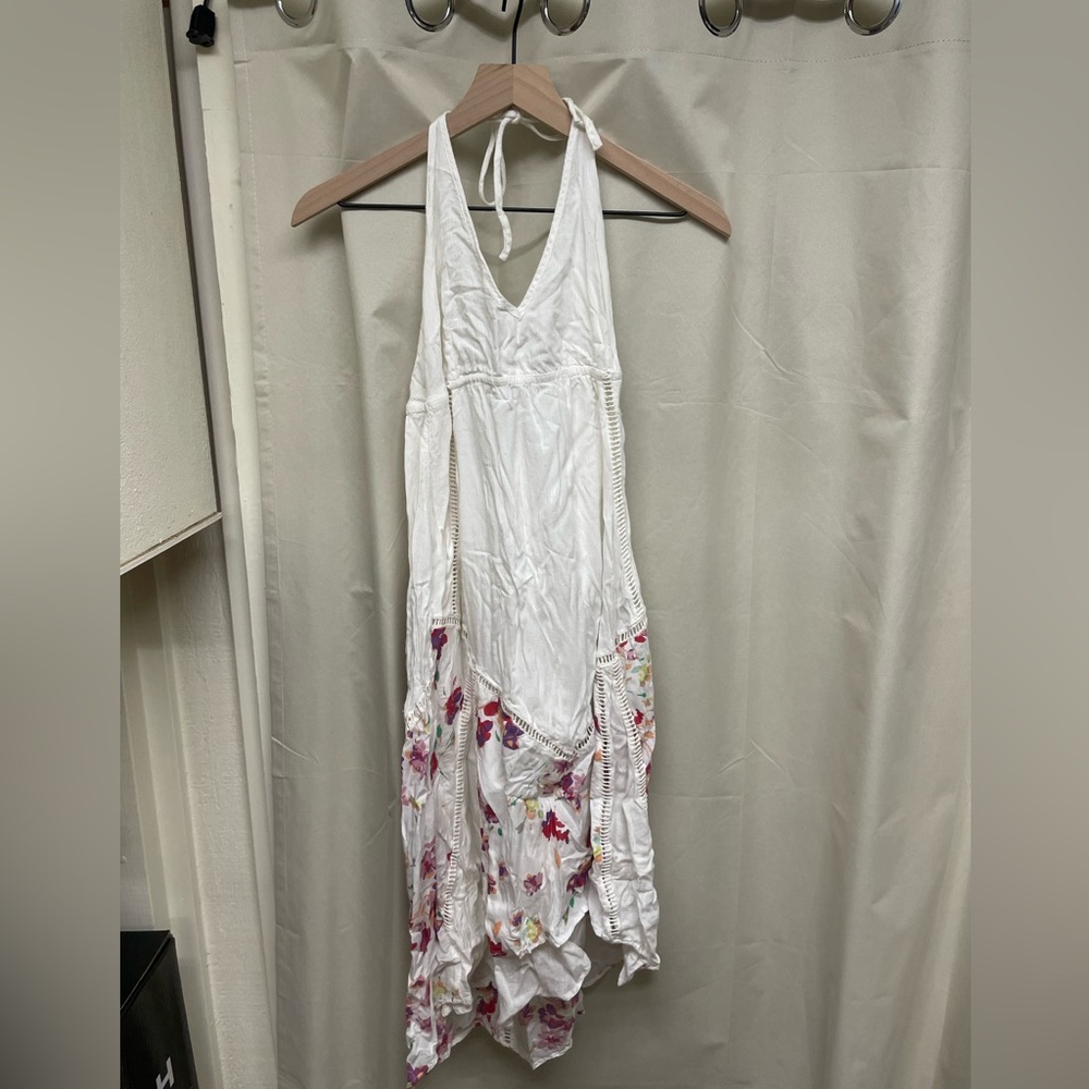 O’Neill White Floral Halter Dress